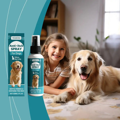 Spray Anti-Démangeaisons pour Chien, Apaisant Peau Sèche 120 ml