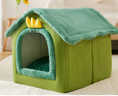 Niche d'Intérieur pour Chien Moelleuse à Toit Doux 6 Coloris