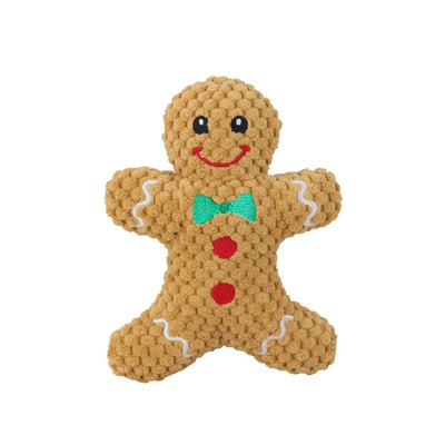 Cadeau de Noël Chien Peluche Couinante Père Noël Donut