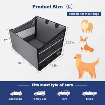 Siège Auto Chien Rigide Extension de Banquette 50 kg