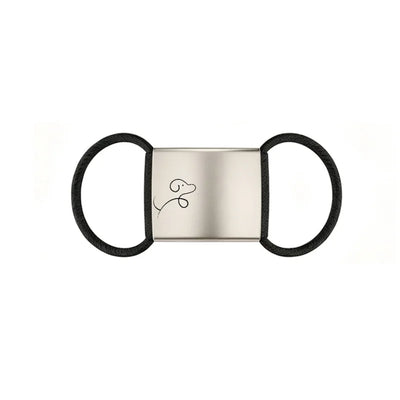 Médaille Silencieuse Coulissante Gravée pour Chien