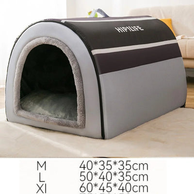 Niche d'Intérieur pour Chien Cabane en Arche Petit Chien 3 Tailles