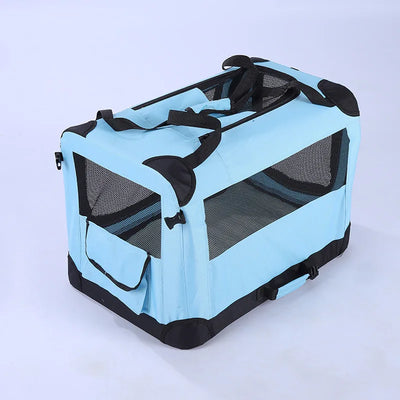 Caisse de Transport Chien Souple Pliable 3 Portes