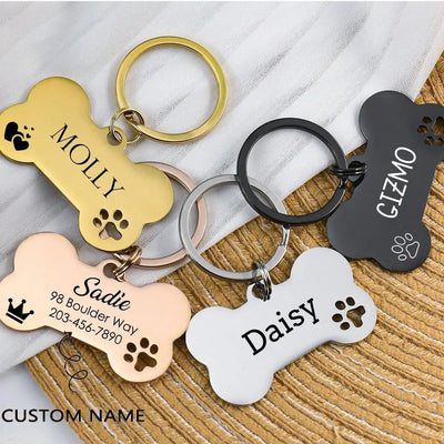 Médaille Gravée Double Face Inox pour Chien