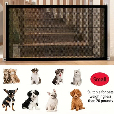 Barrière pour Chien Porte et Couloir Filet 72 cm