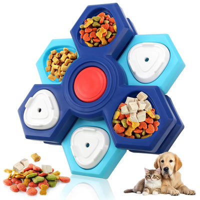 Gamelle Anti-Glouton Chien Multicouche à Couvercles Cachés