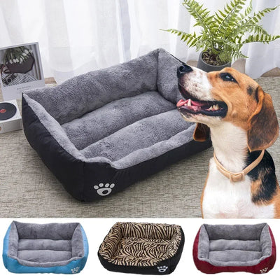 Panier Rectangulaire pour Chien Bords Rembourrés Lavable 6 Tailles