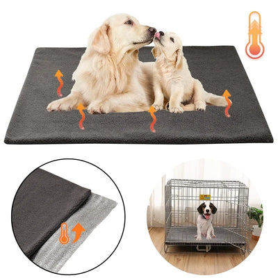 Tapis de Couchage Chauffant pour Chien Grande Taille
