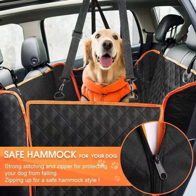 Hamac Voiture pour Chien Zippé 128 x 65 cm avec Poches