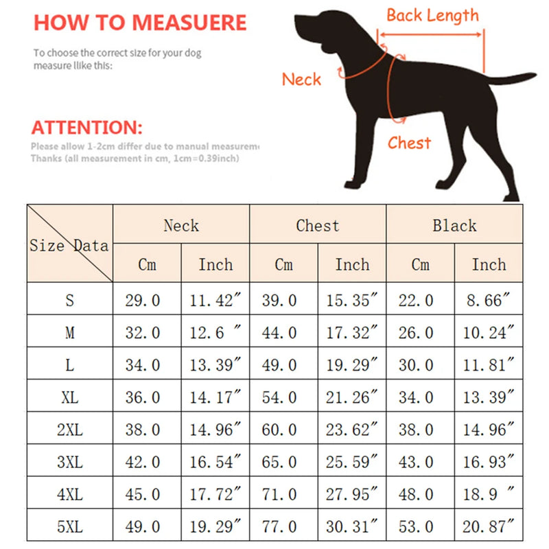 Manteau d'Hiver Harnais Intégré Chien Grande Taille
