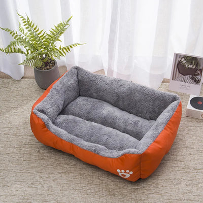 Lit Carré pour Grand Chien Doux et Chaud d'Hiver