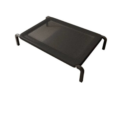 Lit Surélevé pour Chien Cadre Inox Maille Respirante 102x70 cm