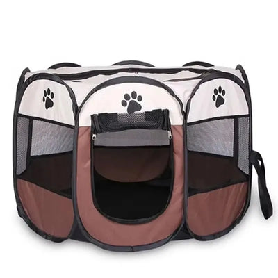 Tente pour Chien Octogonale Niche Pliable Montage Rapide
