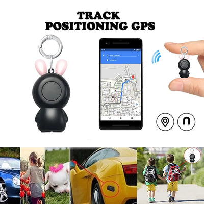 Traceur GPS Chien Bluetooth Forme Lapin à Mousqueton