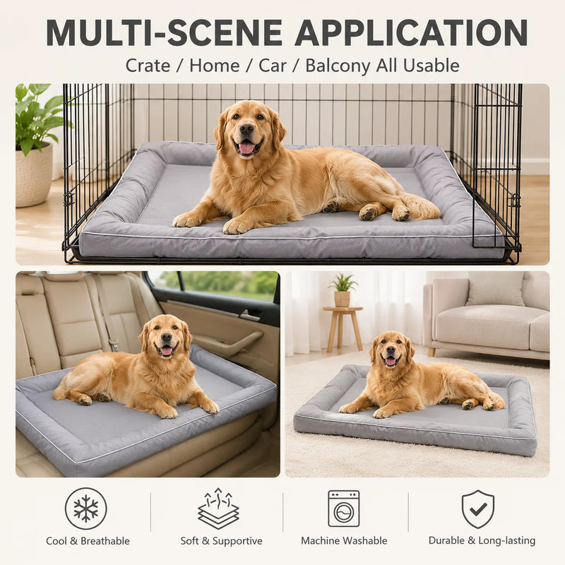 Matelas Étanche Résistant aux Morsures pour Grand Chien