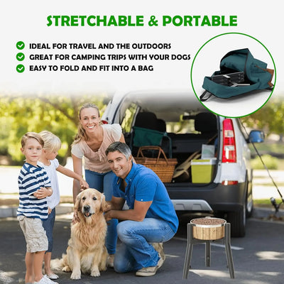 Support Gamelle Trépied Métal Grand Chien Hauteur Réglable