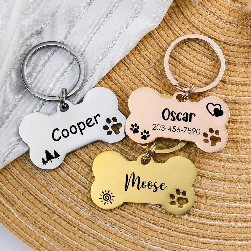 Médaille Gravée Double Face Inox pour Chien