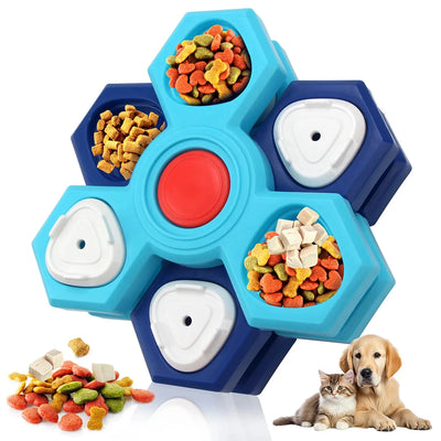 Gamelle Anti-Glouton Chien Multicouche à Couvercles Cachés