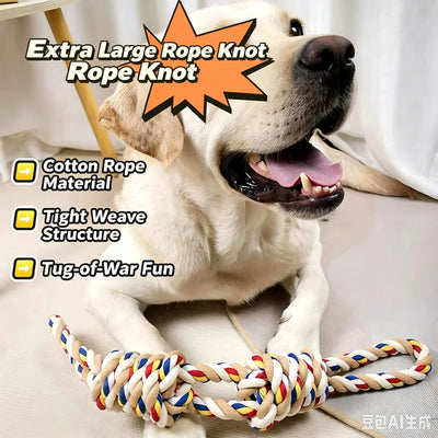 Jouet de Traction Corde à Nœuds Extra-Large pour Gros Chien