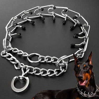 Collier Prong Acier Inox Gros Chien Dressage