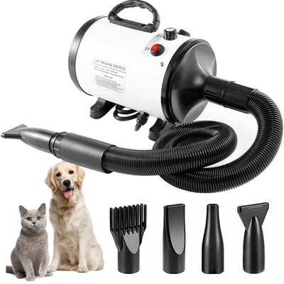 Souffleur de Toilettage Sèche-Poil 100 m/s pour Grand Chien