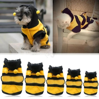 Déguisement Abeille Polaire Capuche pour Chien