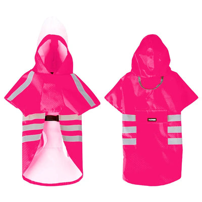 Poncho Imperméable Réfléchissant Chien à Capuche