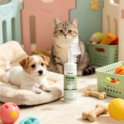 Mousse Nettoyante Pattes avec Brosse pour Chien