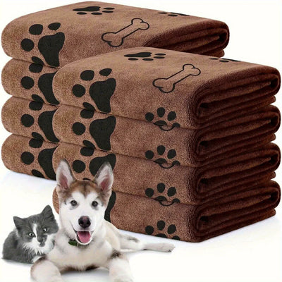 Serviette Microfibre Pattes et Toilette Chien