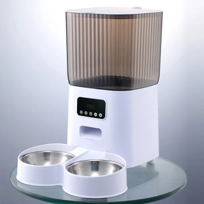 Distributeur de Croquettes 5 L Double Bol Caméra ou WiFi