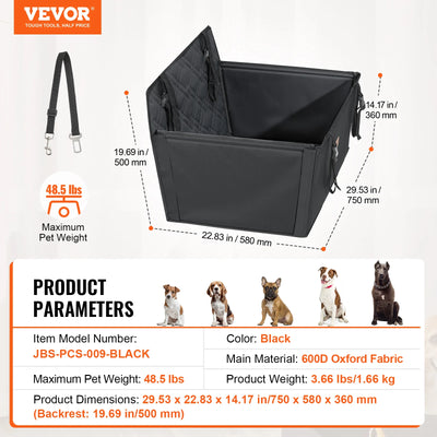 Siège Auto Imperméable Gros Chien 45kg