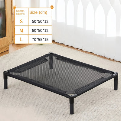 Lit Surélevé pour Chien Toile Respirante 4 Motifs 3 Tailles