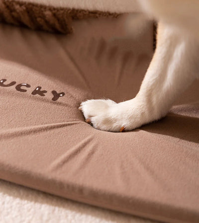 Niche d'Intérieur pour Chien Cabane Polaire avec Tapis Antidérapant
