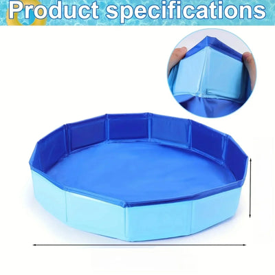 Piscine pour Chien Pliable 50 cm Bassin Anti-Sable