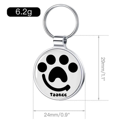 Médaille QR Code Chien en Métal Sans Abonnement