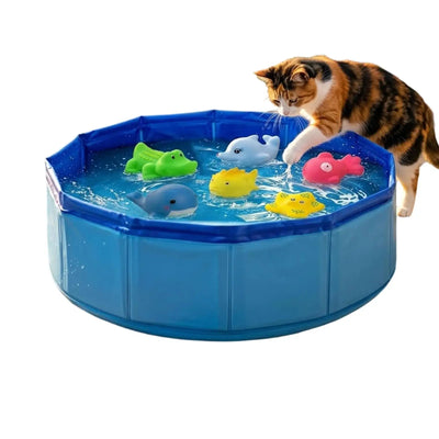 Mini Piscine pour Chien Pliable 30 cm Rince-Pattes