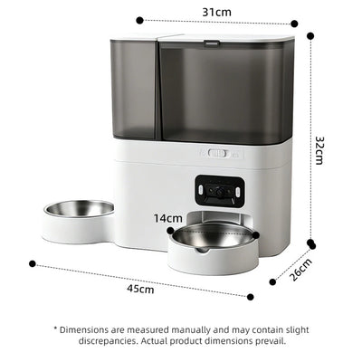 Distributeur de Croquettes 5 L et Abreuvoir 3 L avec Caméra