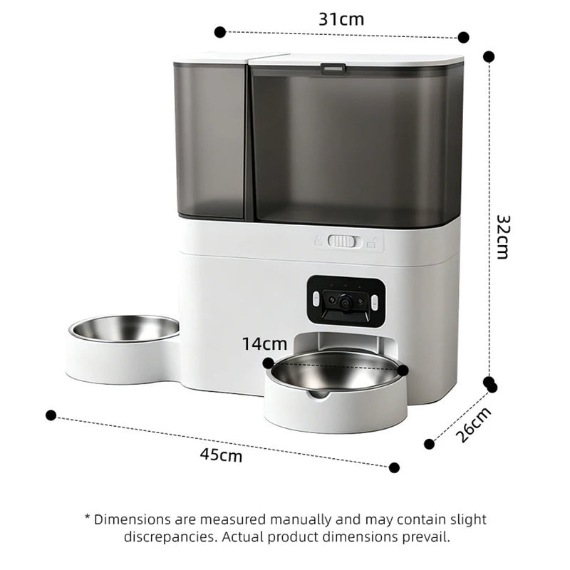 Distributeur de Croquettes 5 L et Abreuvoir 3 L avec Caméra