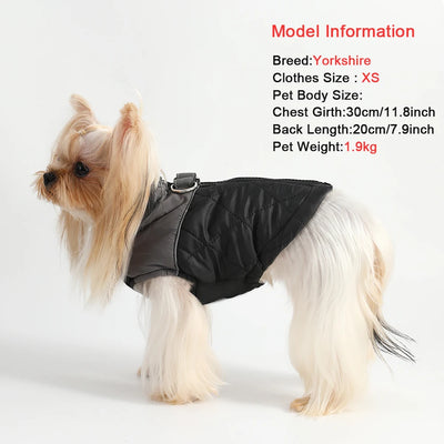 Manteau Matelassé Zippé Réfléchissant Grande Taille Chien