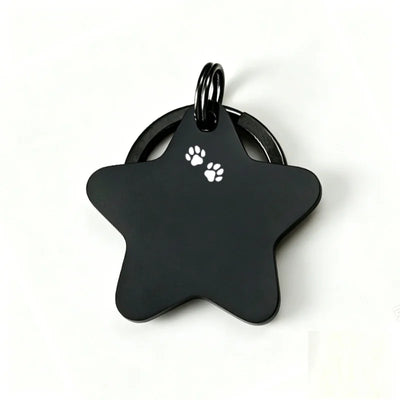Médaille d'Identification Étoile Gravée pour Chien