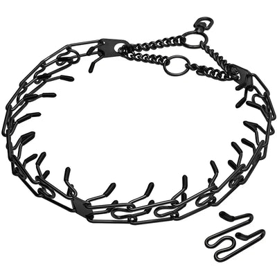 Collier à Pointes Inox Maillons Amovibles Embouts Caoutchouc
