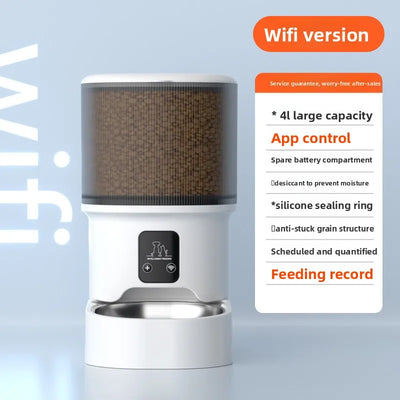 Distributeur Croquettes Chien Connecté 4 L Application Kit Fontaine