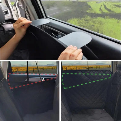 Hamac Voiture pour Chien Matelassé 4 en 1 Fenêtre en Maille