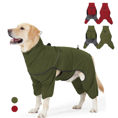 Manteau Imperméable Combinaison Rembourrée d'Hiver Grand Chien