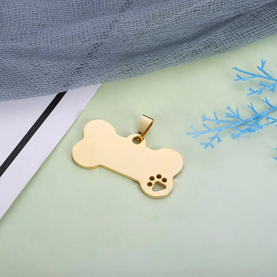 Lot de 5 Médailles Gravées Vierges pour Chien