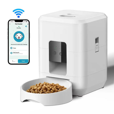 Distributeur de Croquettes 2 L Caméra Petit Chien et Chat