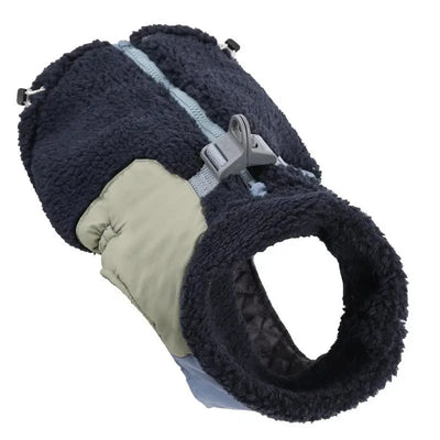 Manteau Chien Hiver Polaire d'Agneau Coupe-Vent Anneau en D
