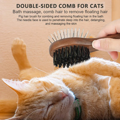 Brosse de Toilettage Chien et Chat, Kit Peignes et Coupe-Ongles