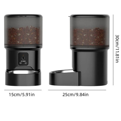 Distributeur de Croquettes Programmable 4 L WiFi ou Caméra