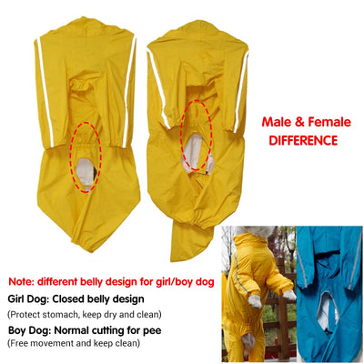 Manteau Imperméable Combinaison Visière Husky Samoyède 8XL-12XL